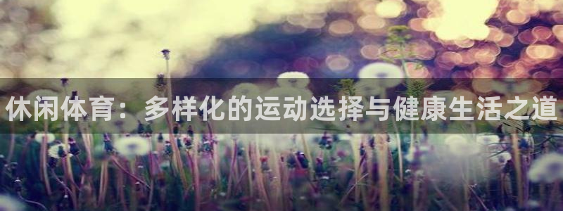 欧亿体育官方正版app娱乐：休闲体育：多样化的运动选